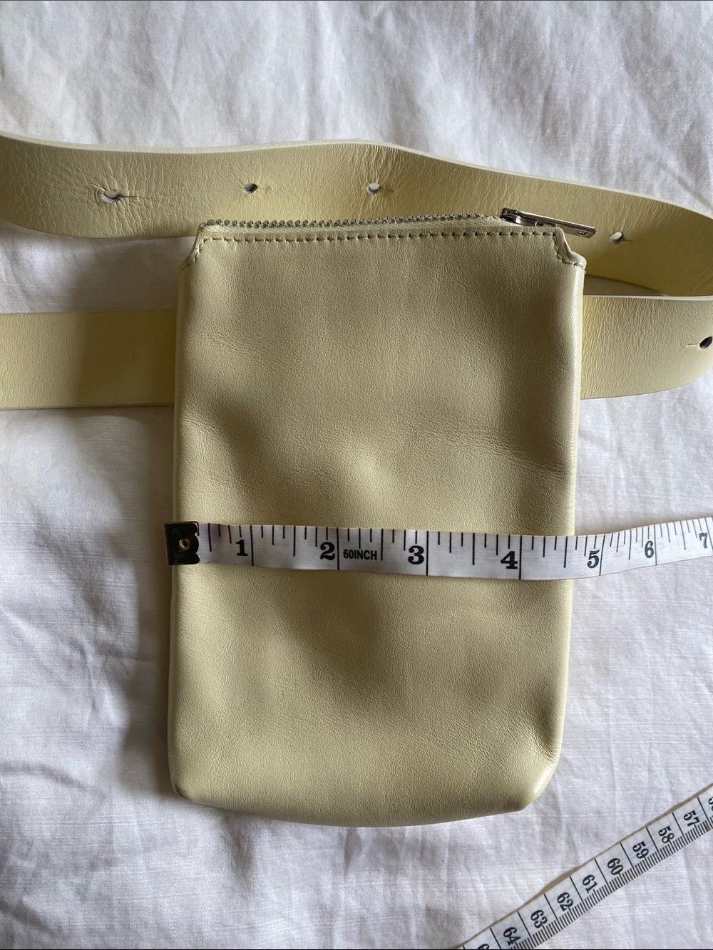 Yellow Double Pouch Belt Bag - Picture 7 of 8